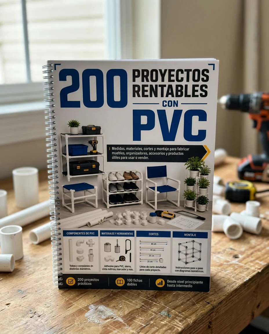 Libro 200 Proyectos Rentables con PVC impreso